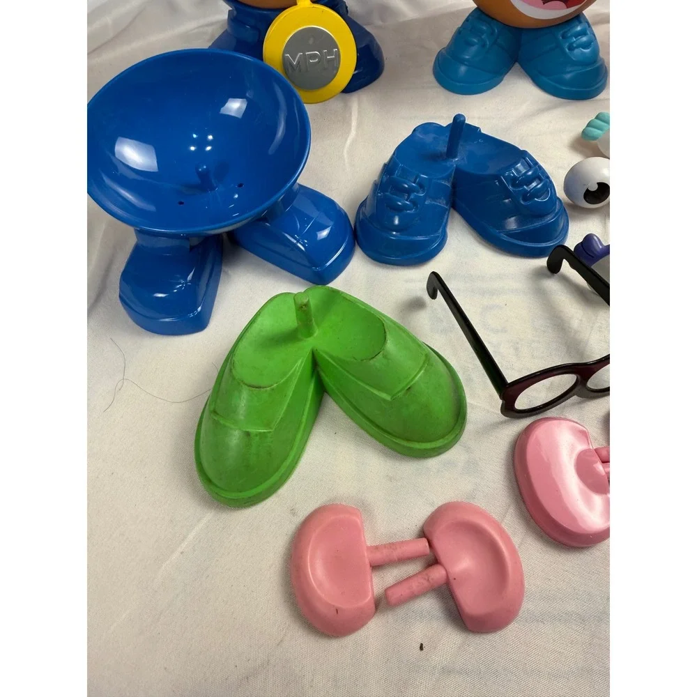 Vintage Playskool Mr Potato Head Lot 3 Bodies Accessories Fireman Princess Toy 1